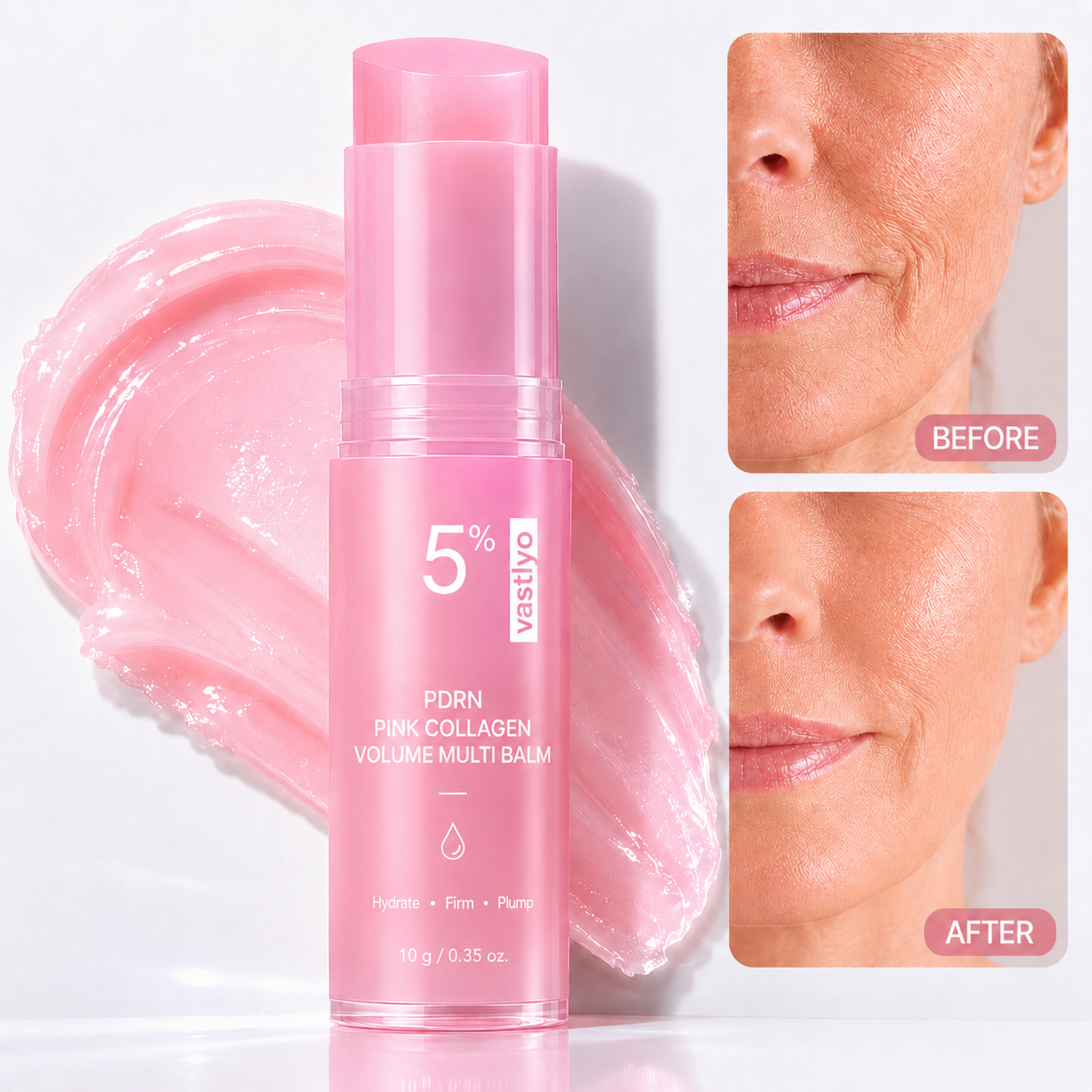 🔥LAST DAY 60% OFF Vastlyo Korean Pink CollagenVolume Multi Balm.
