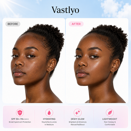 [NEW] [Vastlyo] No Cast Just Dew PDRN Hydrating UV Sun Serum | Daily Lightweight Sunscreen SPF 50 | PDRN, Panthenol, Centella| Gentle Moisturizing Suncare For Daily Use for All Skin Types (50ml)