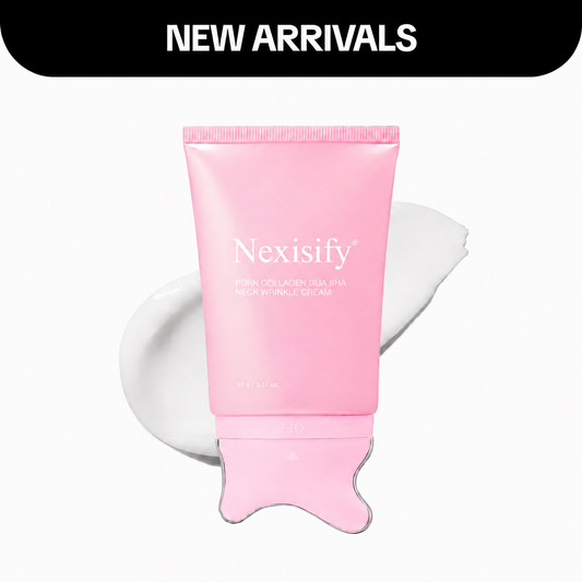 🦢 Neck Wrinkle Eraser Cream with Built-In Gua Sha Massager 5% Anemarrhena Root Complex + PDRN | Korean Skincare
