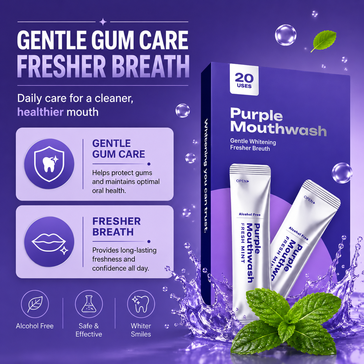 🔥 LAST DAY — Save 60%- Vastlyo®Purple Mouthwash