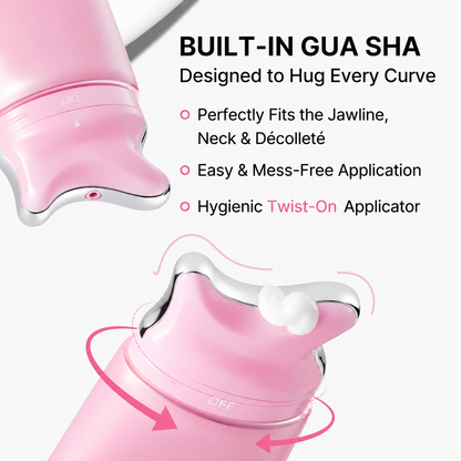 🦢 Neck Wrinkle Eraser Cream with Built-In Gua Sha Massager 5% Anemarrhena Root Complex + PDRN | Korean Skincare